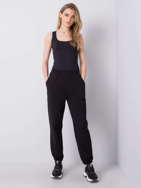 Wholesale Mariposa RUE PARIS black sweatpants