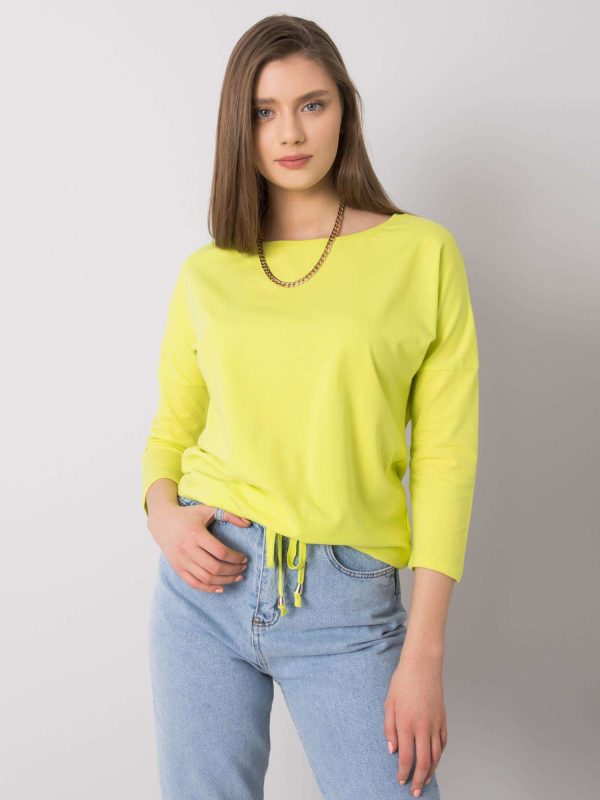 Wholesale Fluo green blouse Fiona