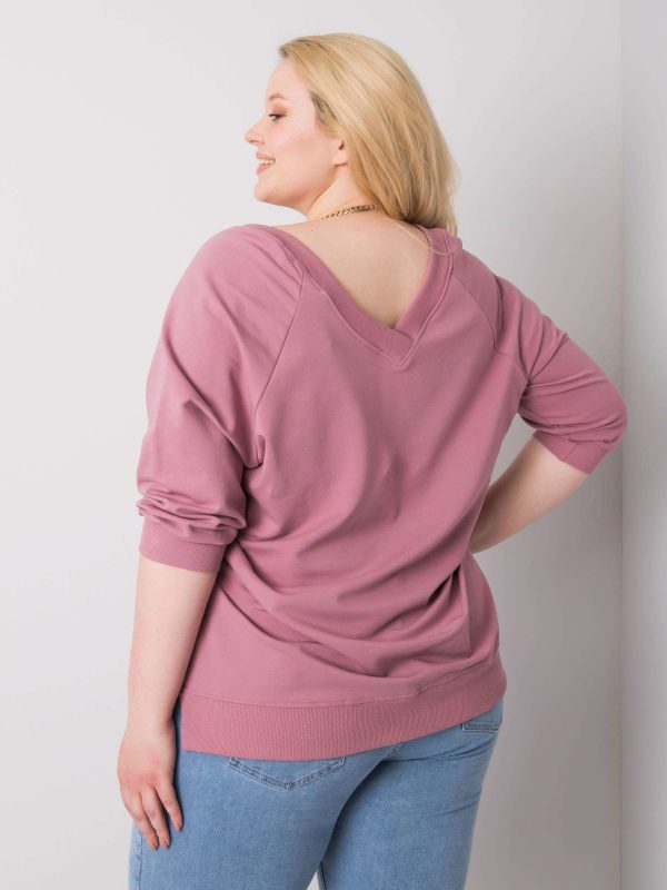 Wholesale Dirty pink sweatshirt plus size Alexandria