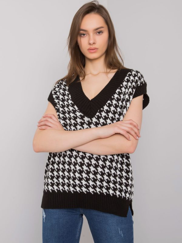 Wholesale Villena RUE PARIS black and white knitted vest