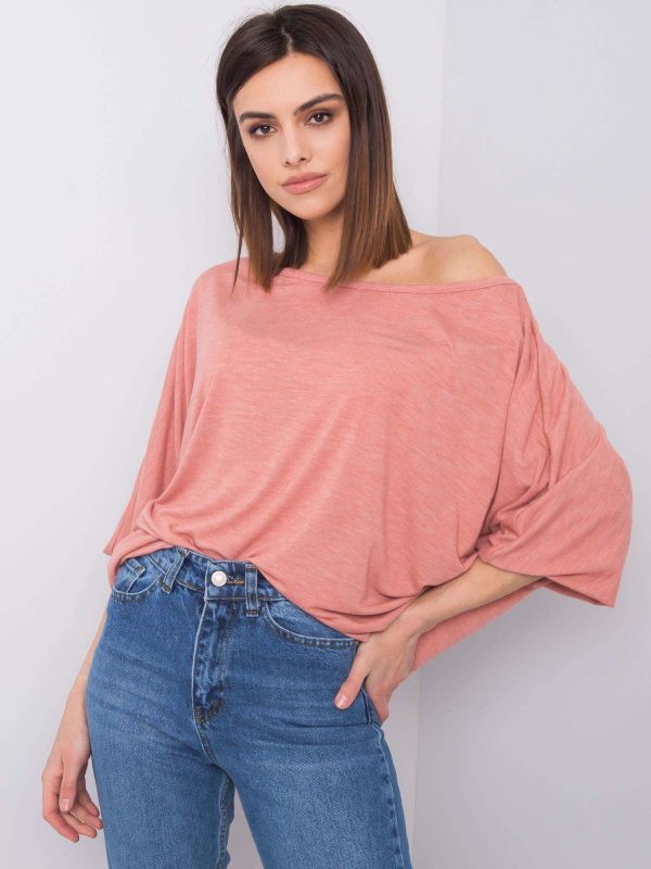 Wholesale Dirty pink oversized blouse Eunicia RUE PARIS