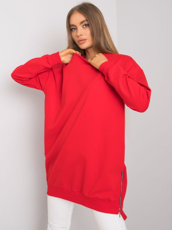 Wholesale Rhiannon Red Long Sleeve Tunic