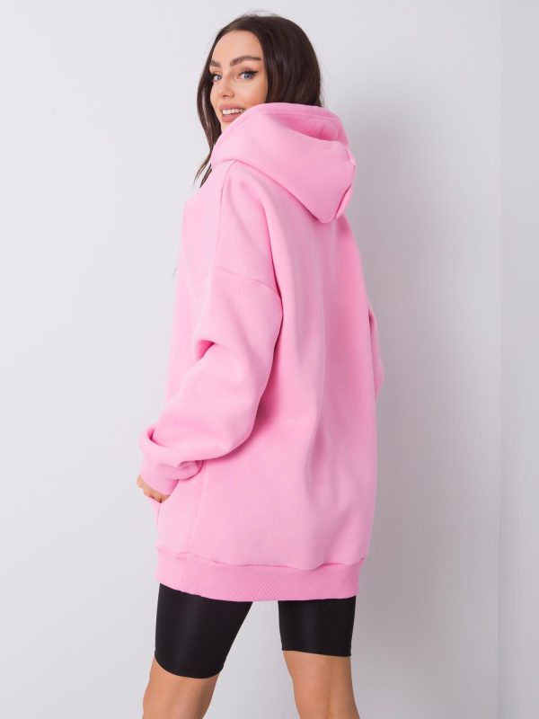 Wholesale Pink kangaroo sweatshirt Courtney RUE PARIS