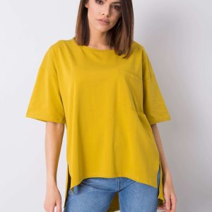 Wholesale Olive cotton t-shirt Noor RUE PARIS