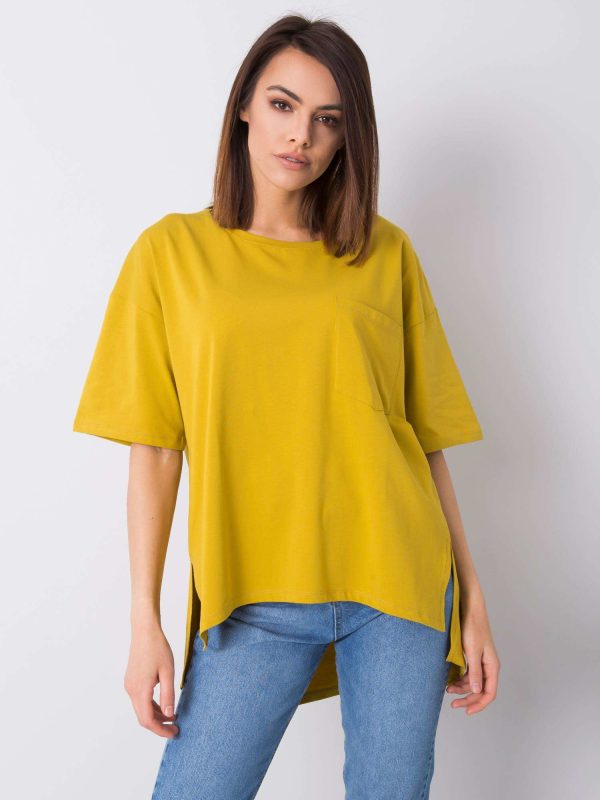 Wholesale Olive cotton t-shirt Noor RUE PARIS