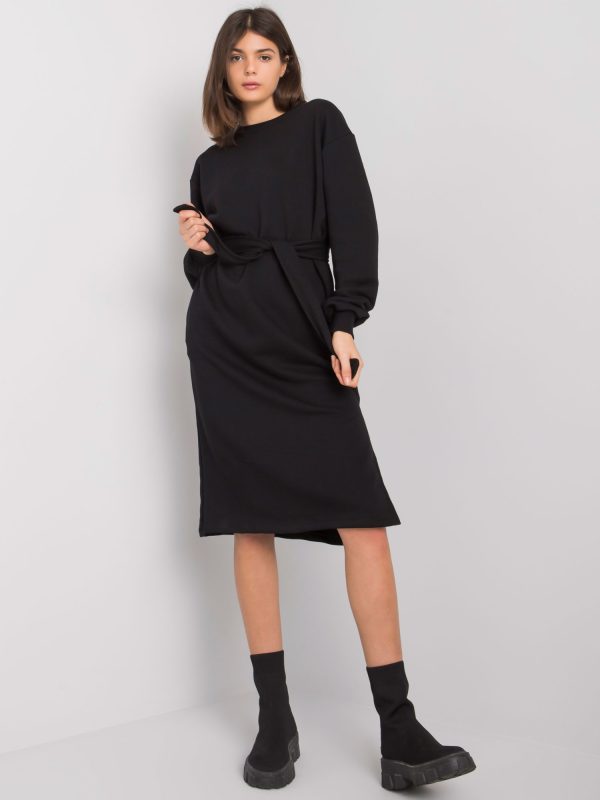 Wholesale Longview RUE PARIS black sweatshirt dress