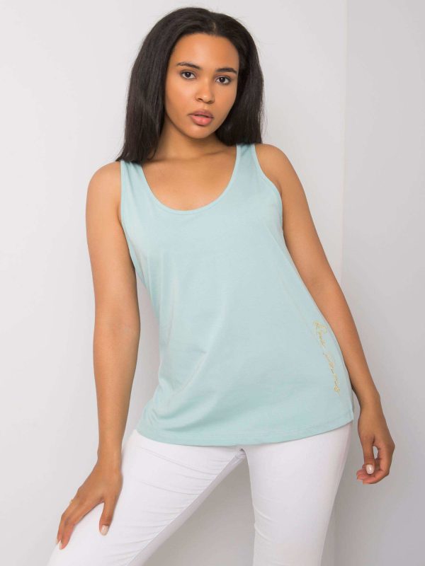 Wholesale Beitris RUE PARIS Mint Plus Size Cotton Top