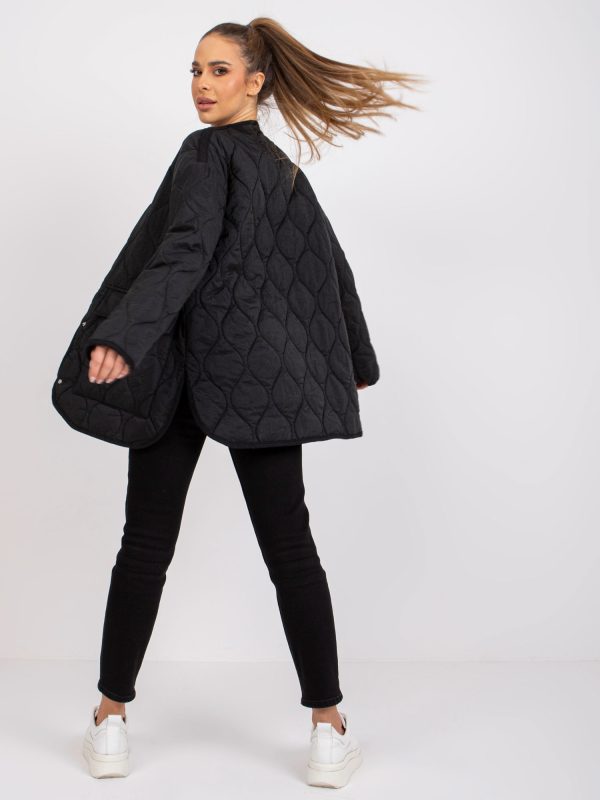 Wholesale Black transition jacket with quilting Callie RUE PARIS