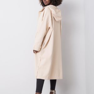 Wholesale Light beige jacket with hood Arna RUE PARIS