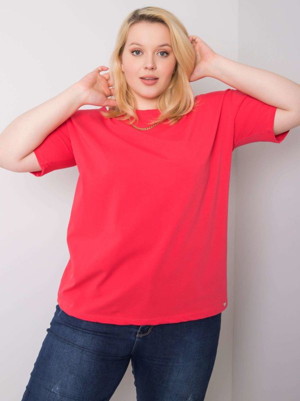 Wholesale Coral t-shirt plus size Gaia