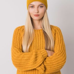 Wholesale Mustard beanie cap RUE PARIS