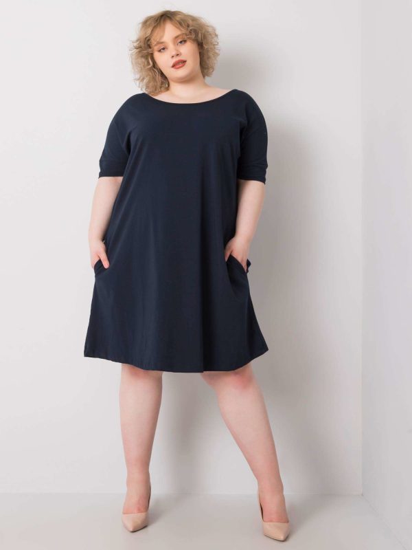 Wholesale Navy blue plus size dress Bellamy