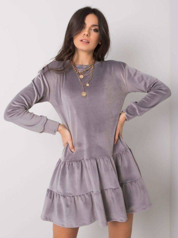 Wholesale Grey velour dress Candle RUE PARIS