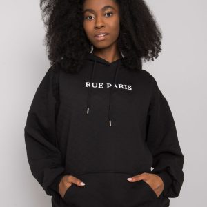 Wholesale Black quilting sweatshirt Hanna RUE PARIS