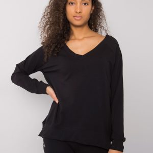 Wholesale Alexie RUE PARIS Black Long Sleeve Blouse