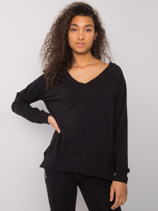 Wholesale Alexie RUE PARIS Black Long Sleeve Blouse