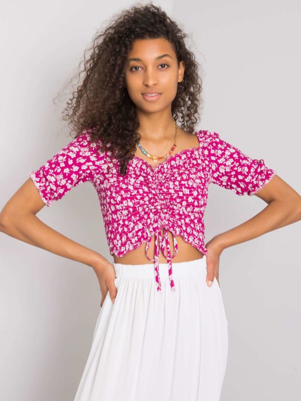 Wholesale Dinah RUE PARIS Fuchsia blouse