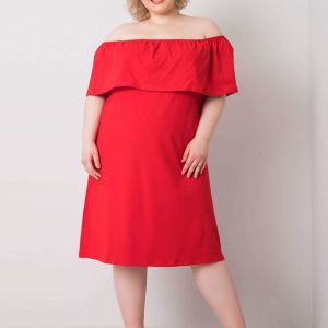 Wholesale Red Hispanic Plus Size Dress Keily