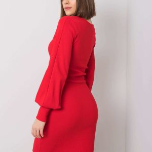 Wholesale Red cotton dress Alvine RUE PARIS