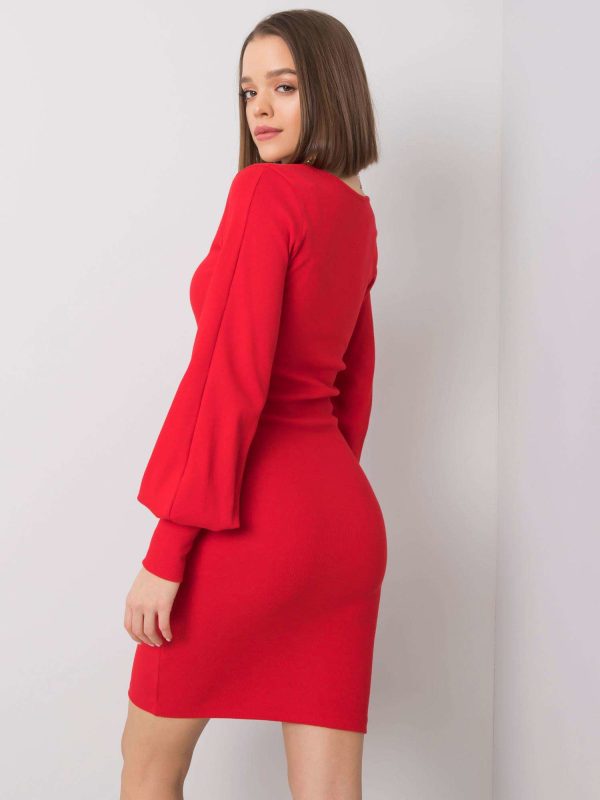 Wholesale Red cotton dress Alvine RUE PARIS