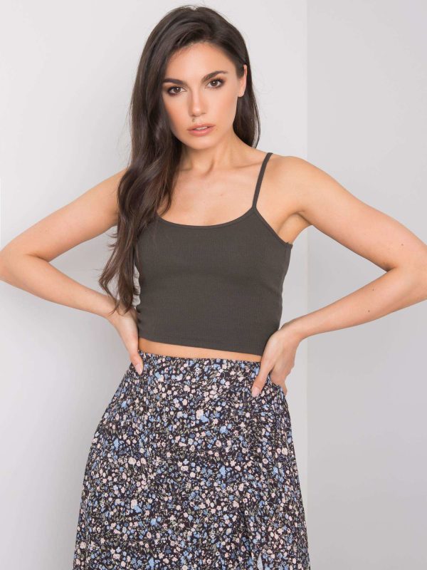 Wholesale Dark khaki short top Chelo RUE PARIS