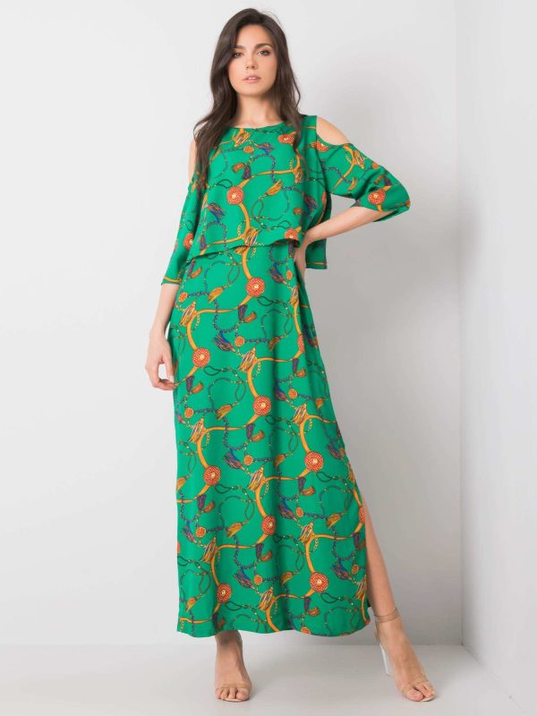 Wholesale Green maxi dress Peruggia RUE PARIS