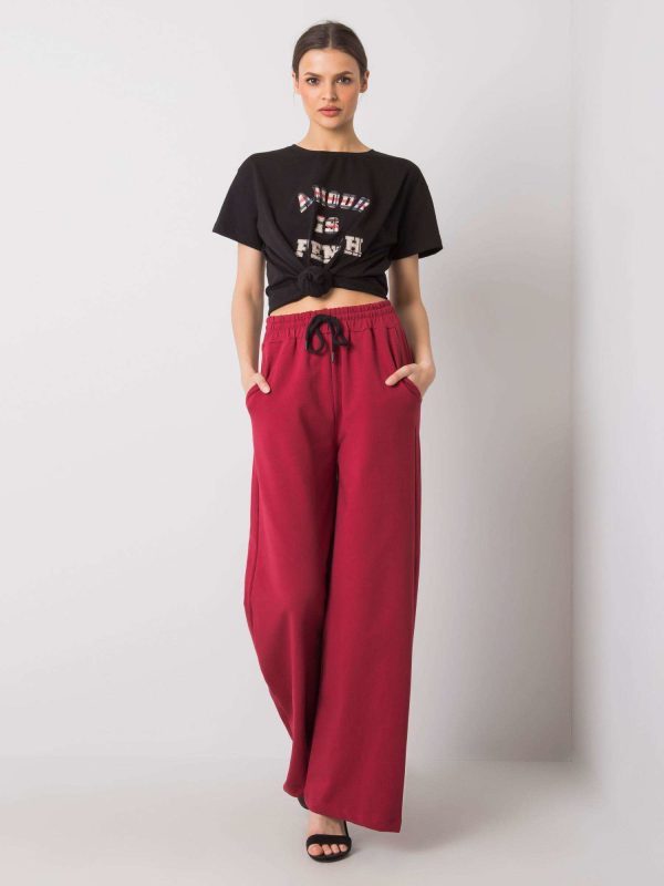 Wholesale Burgundy sweatpants Abril