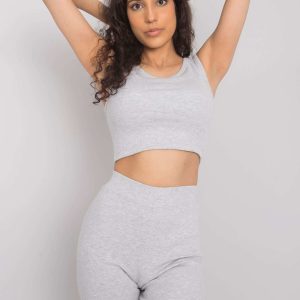 Wholesale Grey short top Eveline RUE PARIS