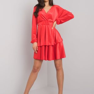 Wholesale Red velour dress Alice RUE PARIS