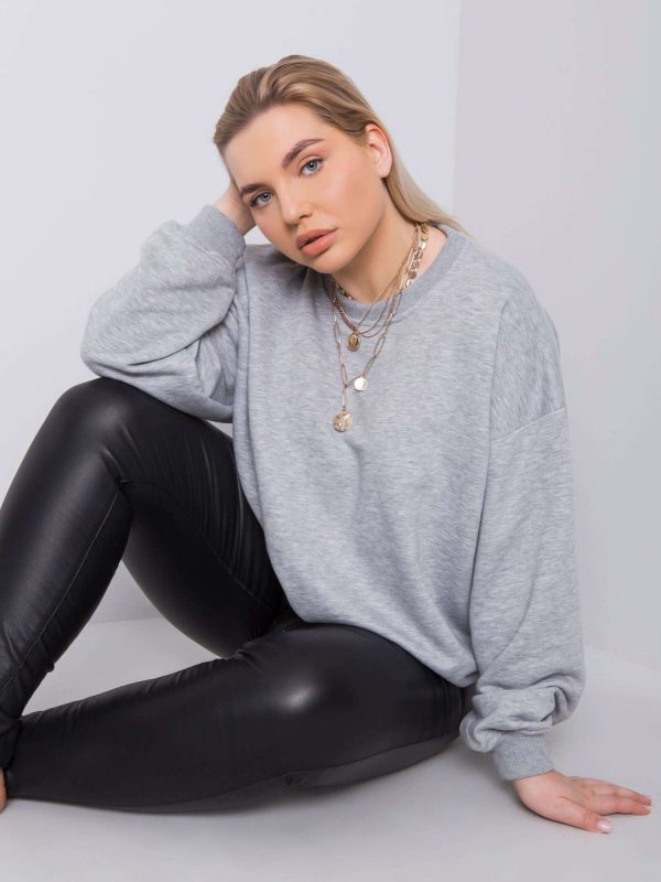 Wholesale Grey plus size sweatshirt Mischa