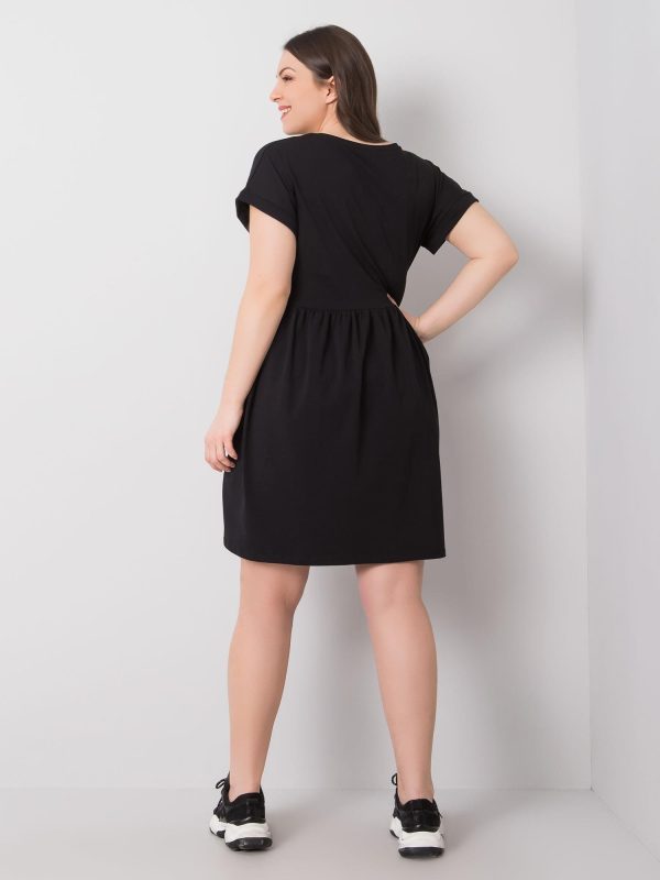 Wholesale Black Cotton Plus Size Molly Dress