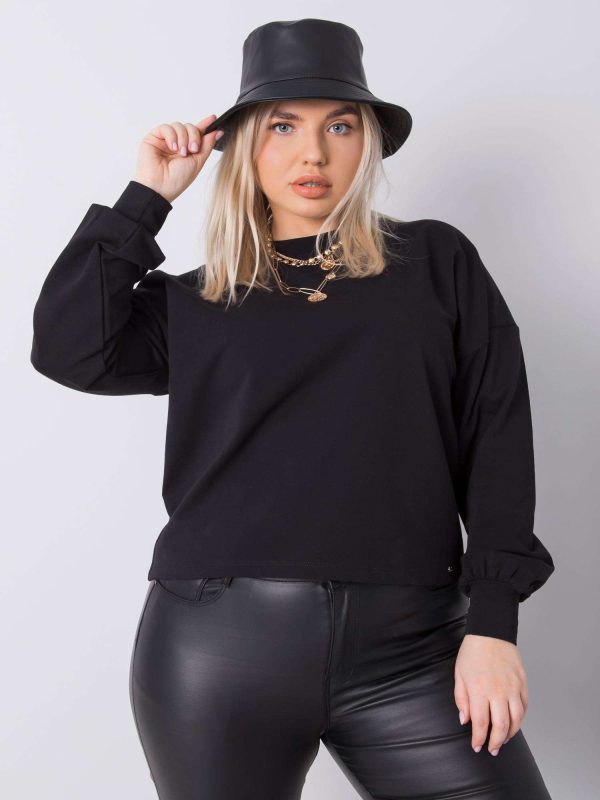 Wholesale Black plus size sweatshirt Florentia