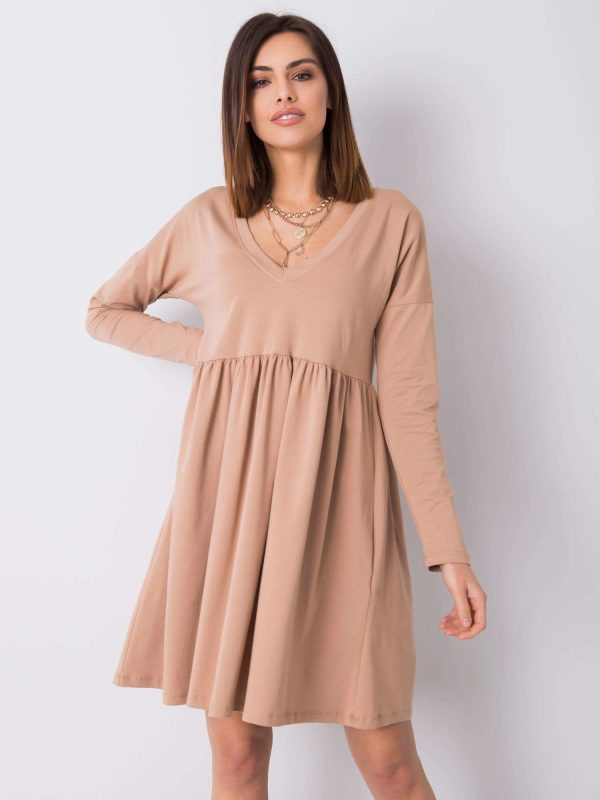 Wholesale Camel dress Brooke RUE PARIS