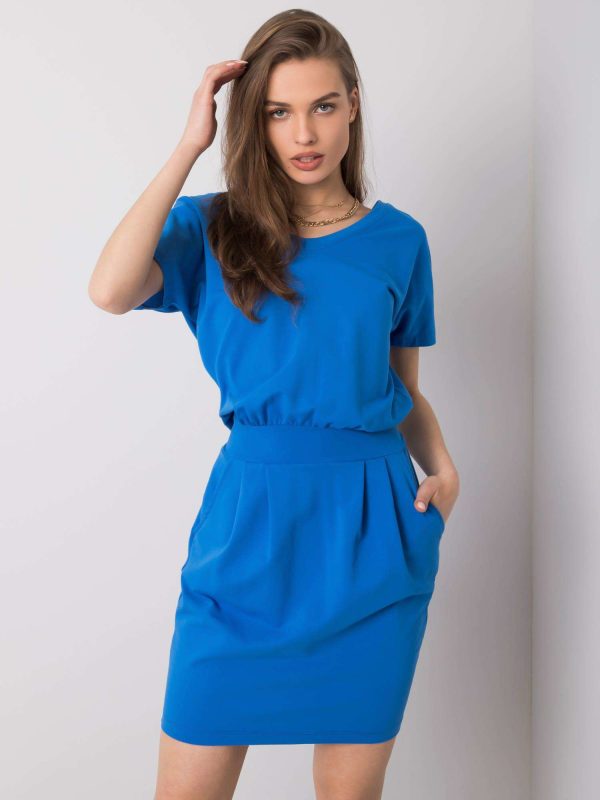 Wholesale Dark blue casual dress Aimee RUE PARIS