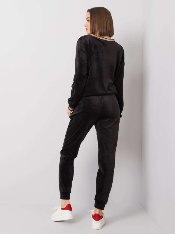 Wholesale Black velour set Esti RUE PARIS