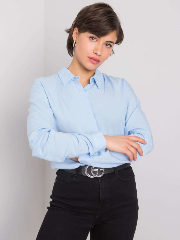 Wholesale Light blue classic shirt Yvaine RUE PARIS