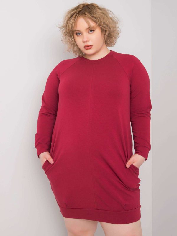 Wholesale Burgundy dress plus size Ariadne