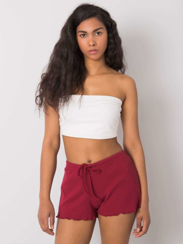 Wholesale Burgundy shorts Elmira RUE PARIS