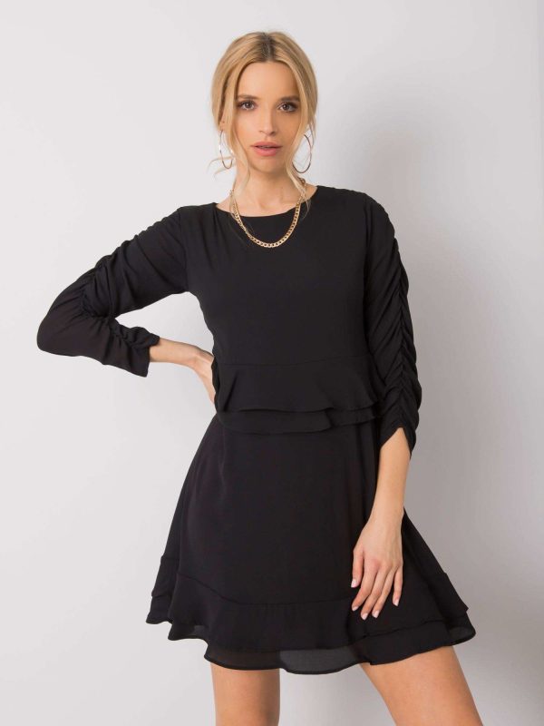 Wholesale Black cocktail dress Camilla RUE PARIS