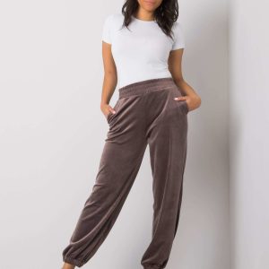 Wholesale Grey velour sweatpants Nandini RUE PARIS