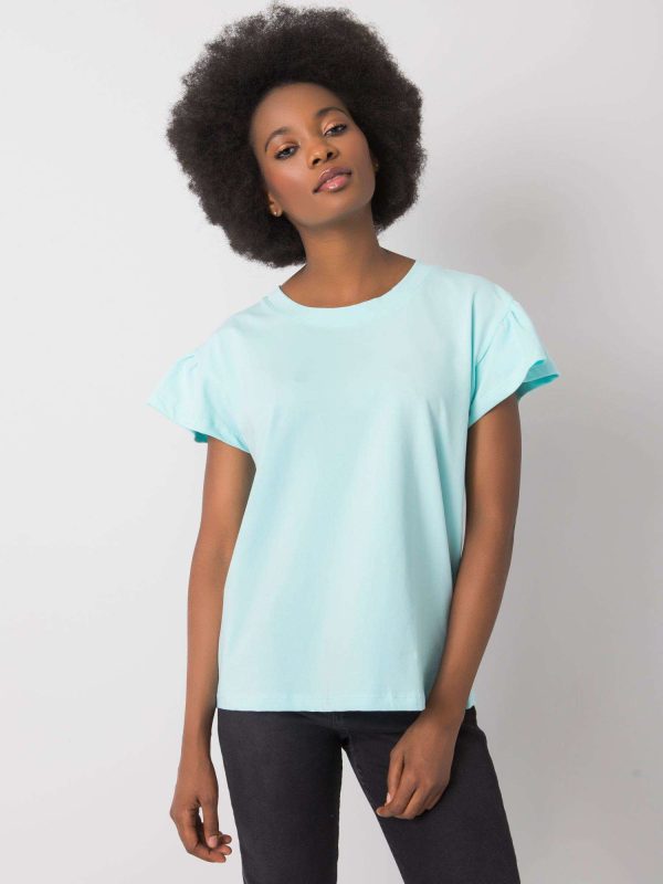 Wholesale Mint cotton blouse Ansley RUE PARIS