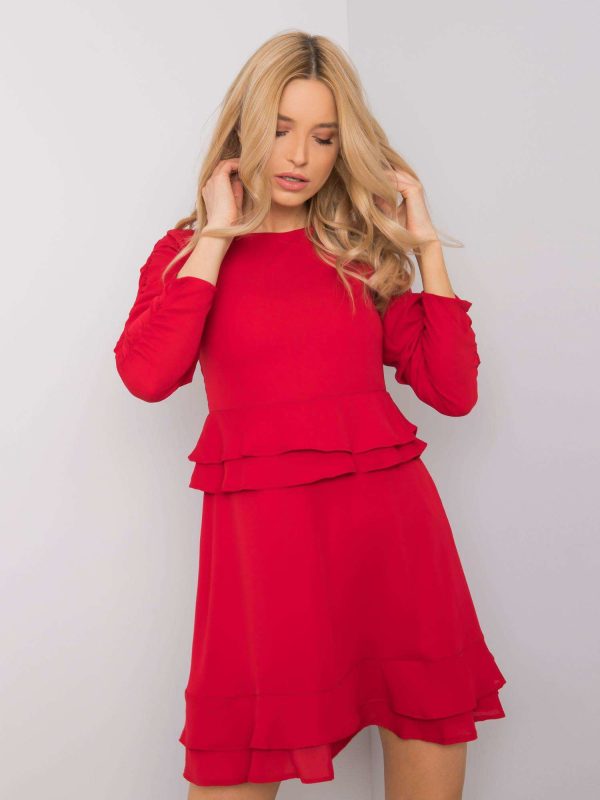 Wholesale Red cocktail dress Camilla RUE PARIS