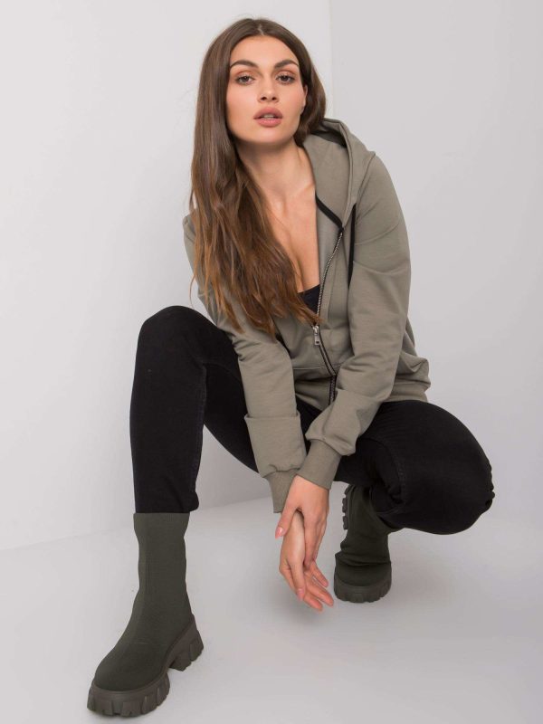 Wholesale Khaki hoodie Sachi RUE PARIS