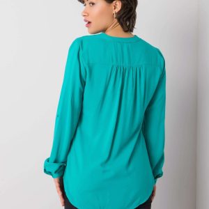 Wholesale Turquoise blouse Davina RUE PARIS