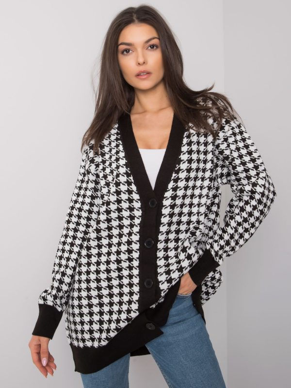 Wholesale Black and white houndstooth cardigan Arlington RUE PARIS