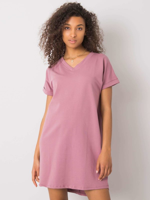 Wholesale Dirty pink casual dress Tillie RUE PARIS