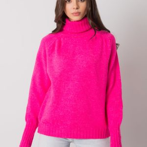 Wholesale Pink women's turtleneck sweater Tiyarna RUE PARIS