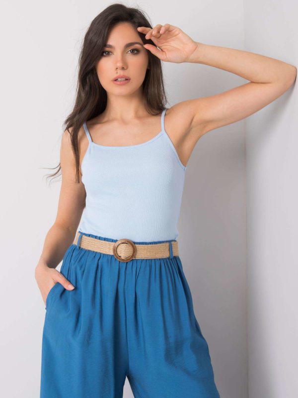 Wholesale Lizzie RUE PARIS light blue top