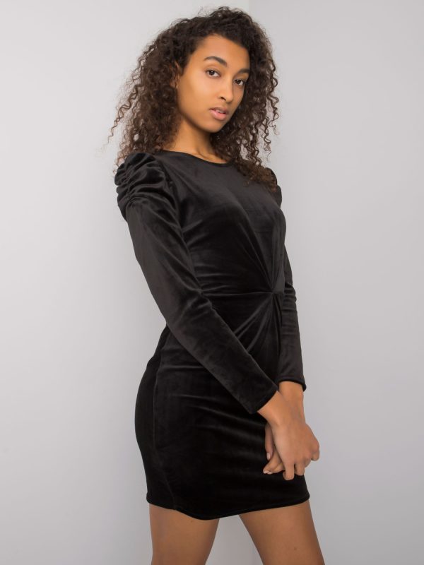 Wholesale Ellara RUE PARIS black velour dress