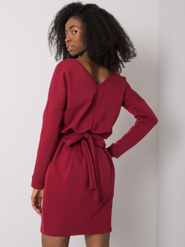 Wholesale Burgundy dress Kloe RUE PARIS